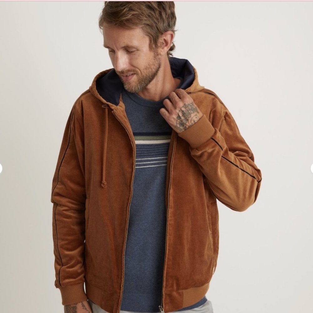 SOREN HOODED CORD JACKET